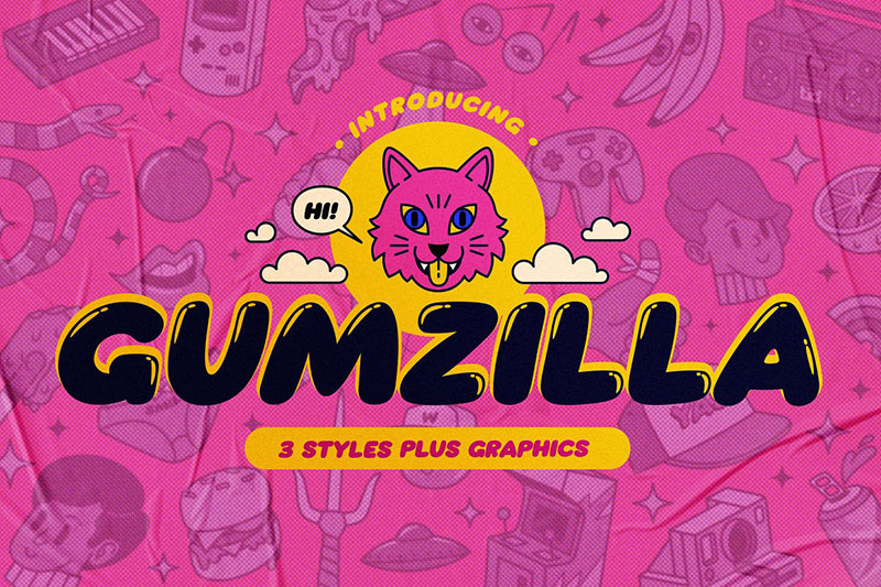 gumzilla 90s fonts