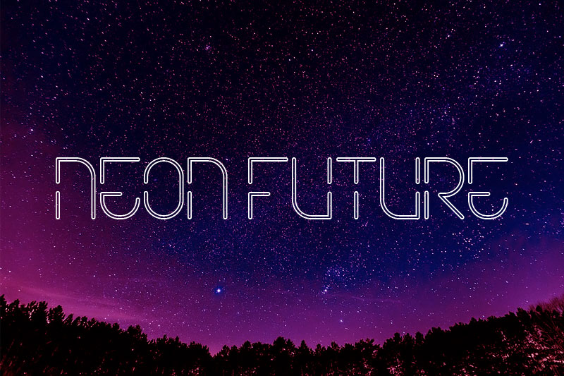 neon future dj fonts