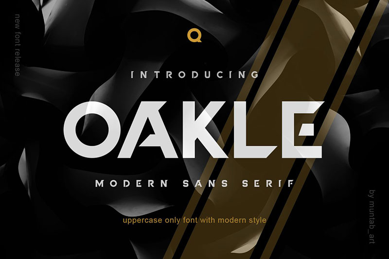 oakle modern sans dj fonts