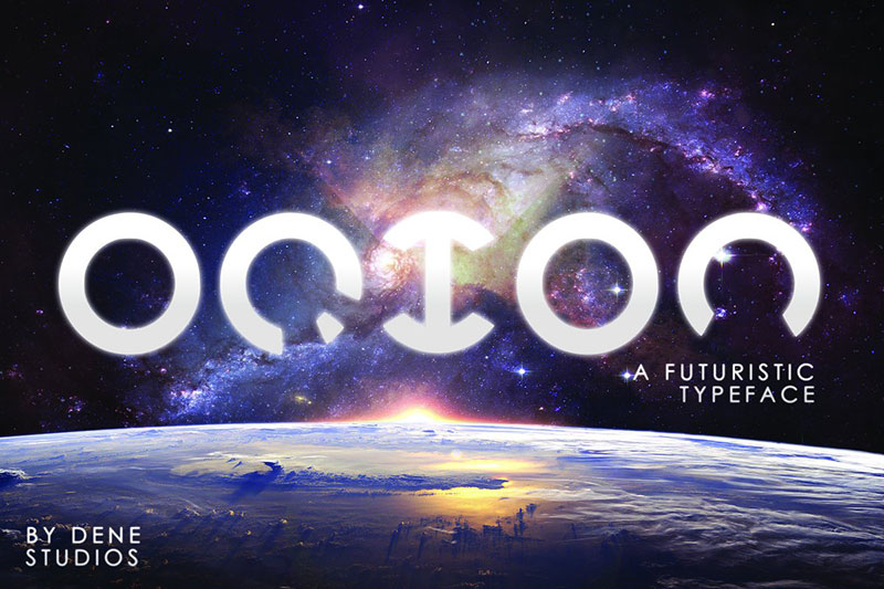 orion a futuristic typeface dj fonts