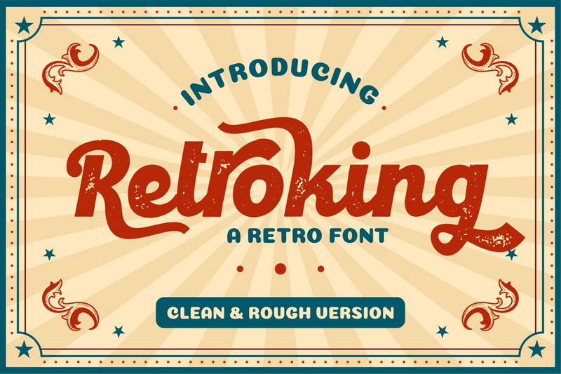 retroking 90s fonts