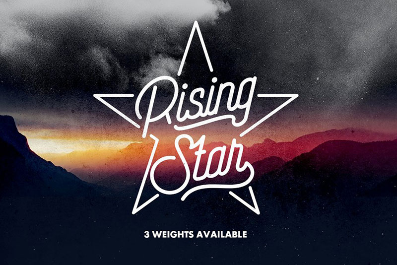 rising star dj fonts
