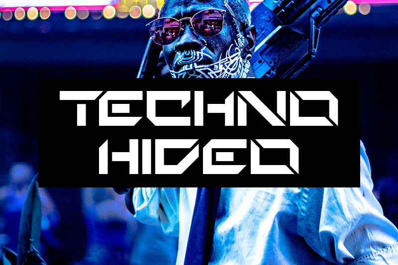 techno hideo dj fonts