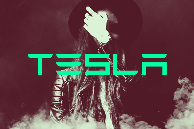 tesla dj fonts