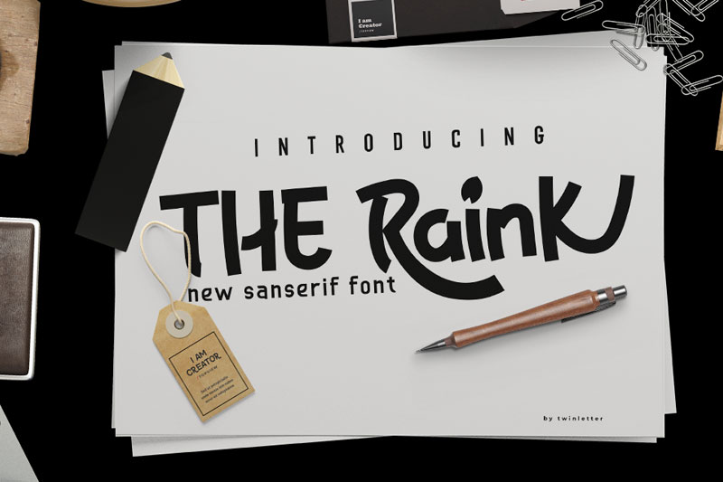 the raink 90s fonts