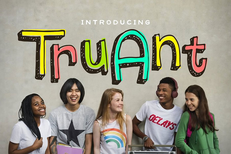 truant 90s fonts