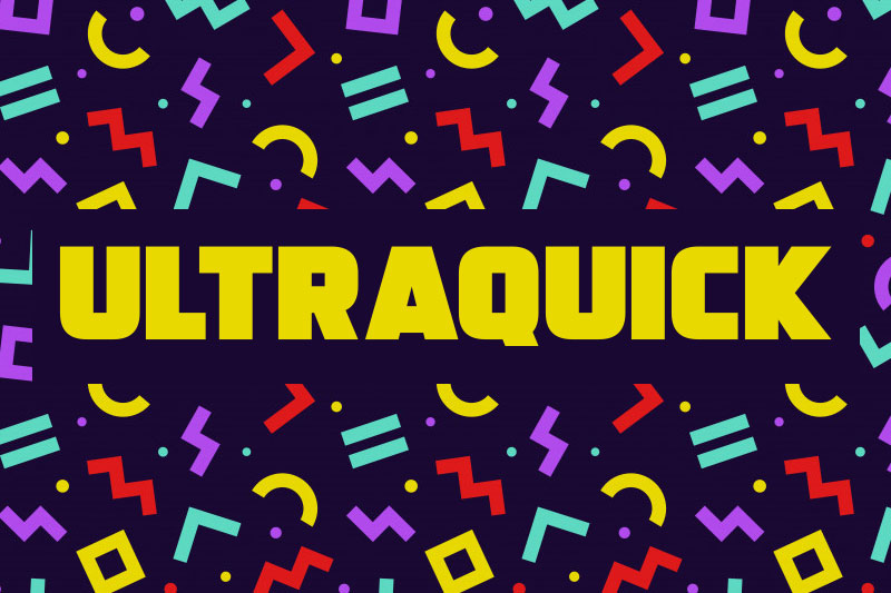 ultraquick 90s fonts