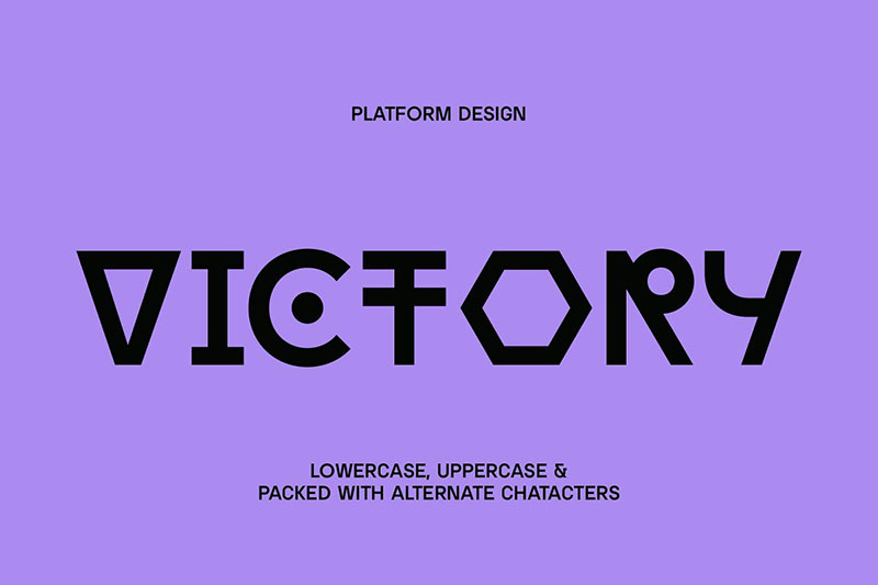 victory futuristic display dj fonts