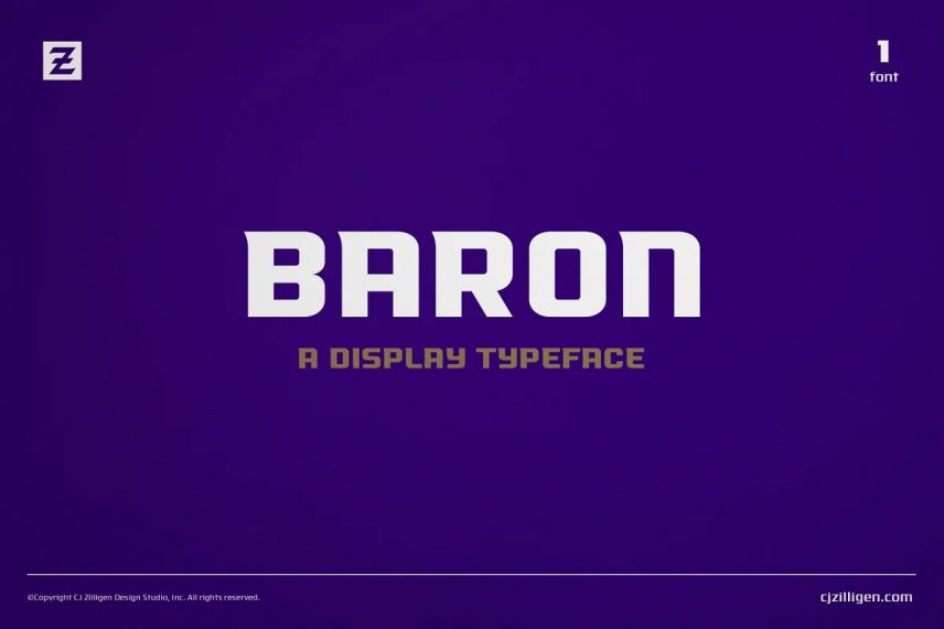 baron basketball font