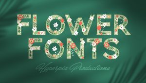Best Free and Premium Flower Fonts