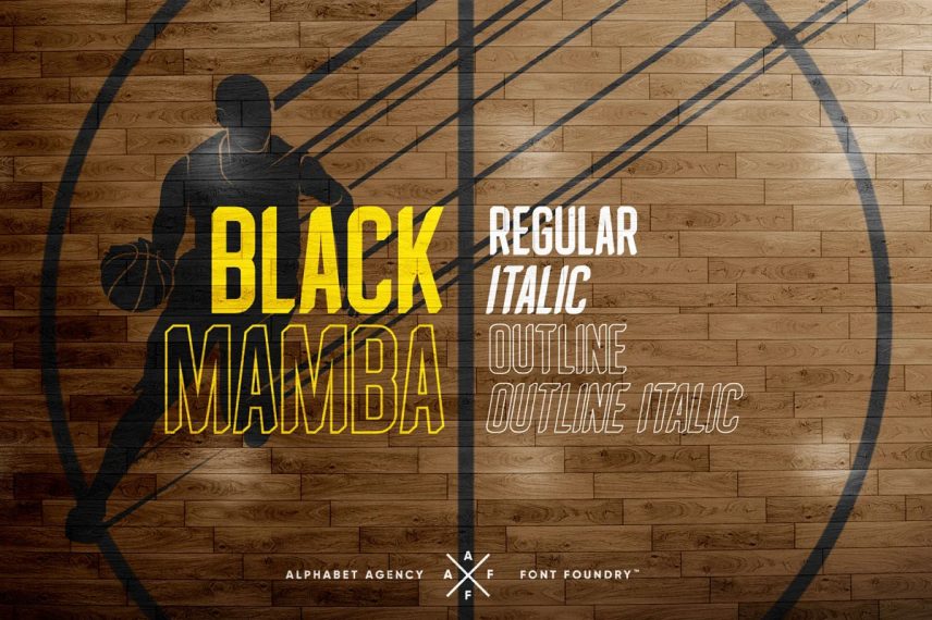 black mamba basketball font