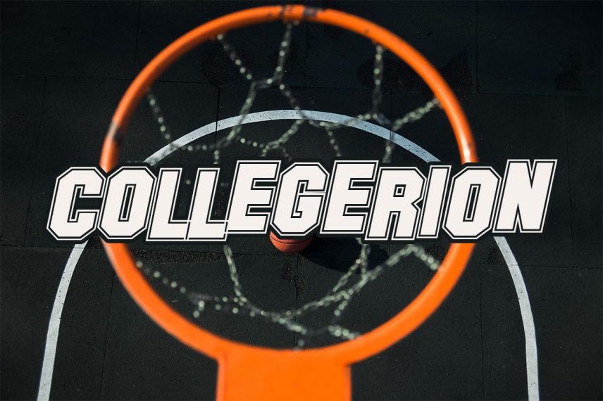 collegerion basketball font