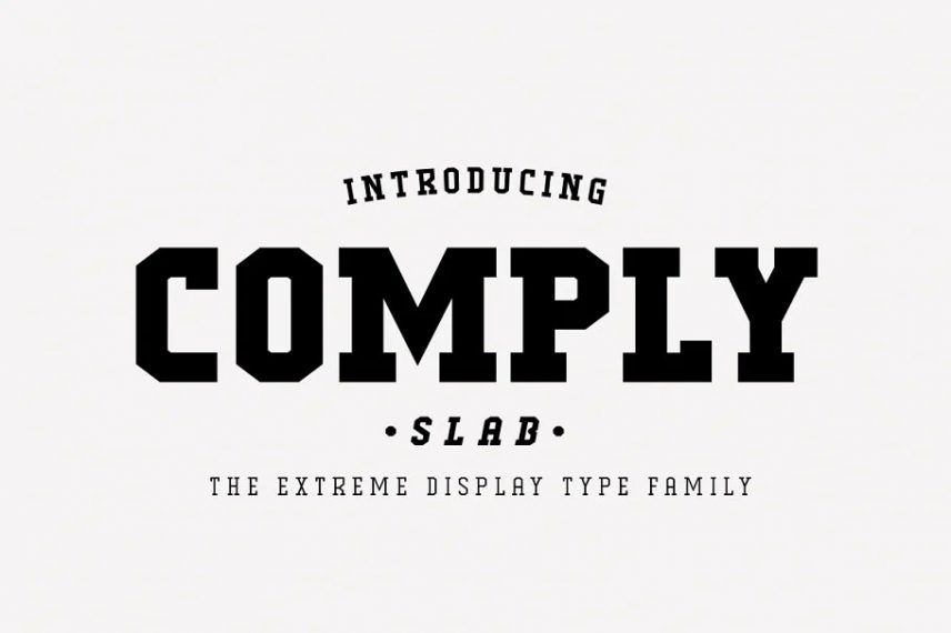 comply slab basketball font