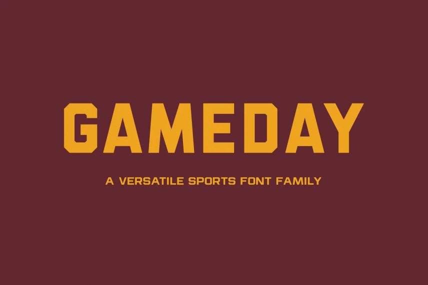 gameday basketball font