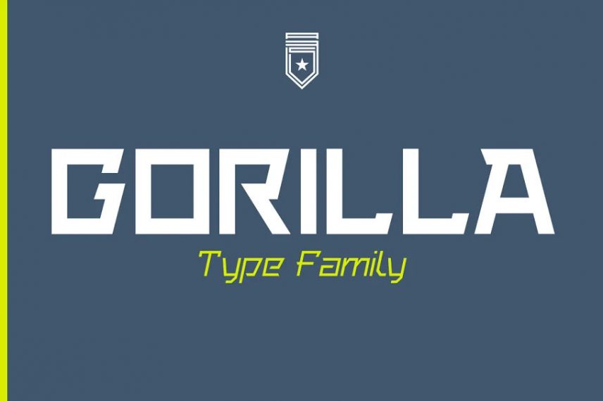 gorilla type family basketball font