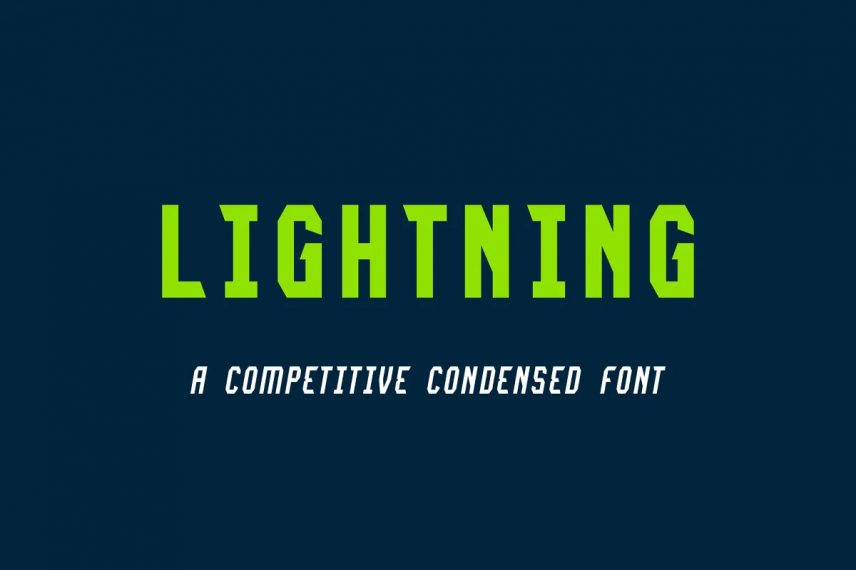 lightning basketball font