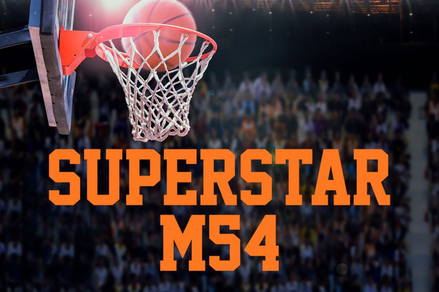 superstar m54 basketball font