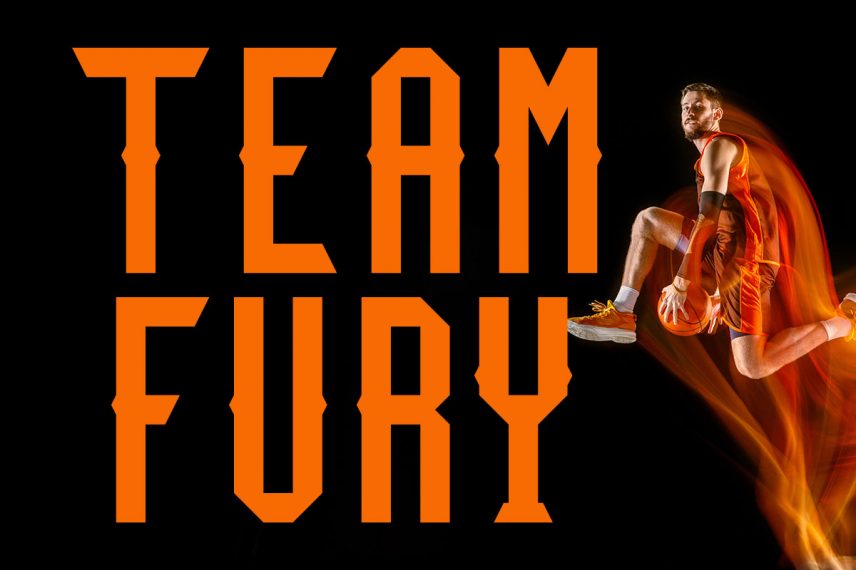 team fury basketball font