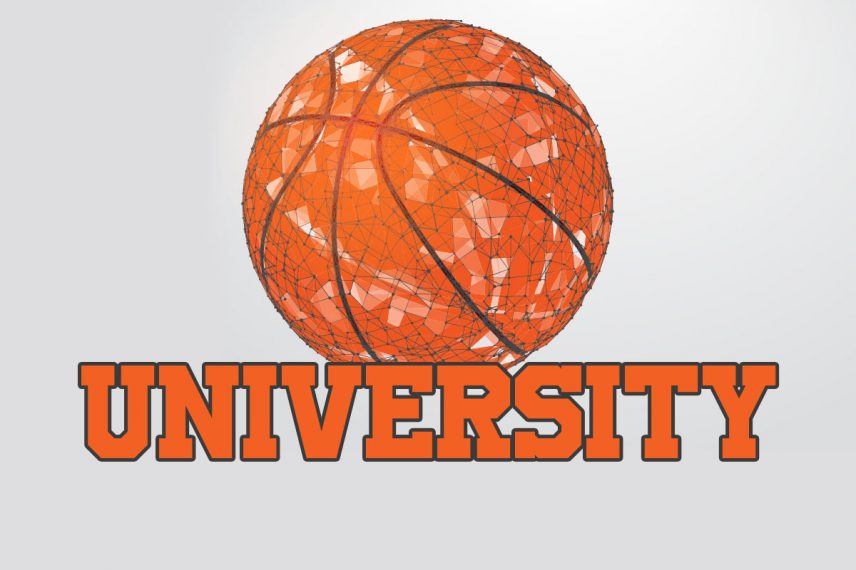 university basketball font