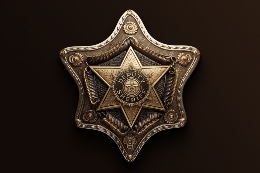 Police - Army - Sheriff Badge No. 7 PSD Template
