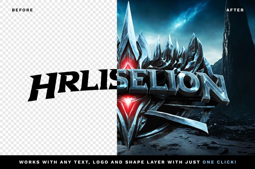 Alien Planet Game Text Effect PSD Template