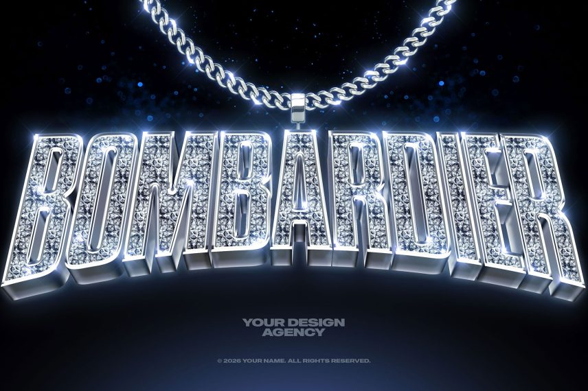 Diamond Bling Bling Text Effect Vol.2 PSD Template