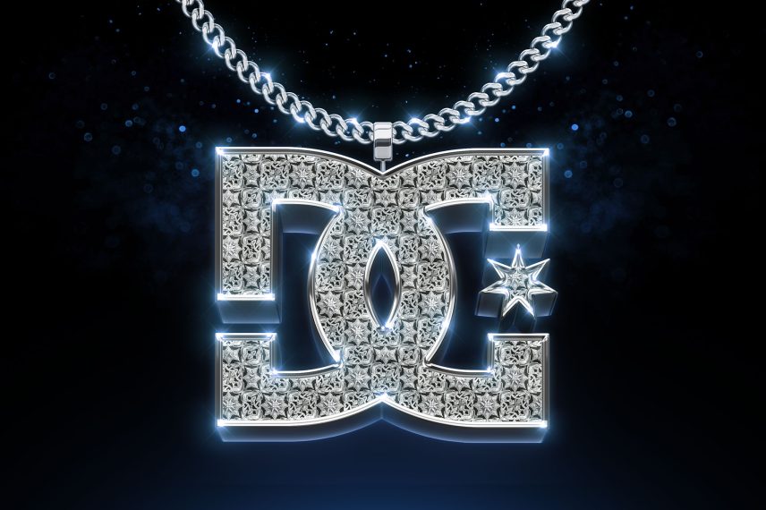 Silver Luxury Text Effect PSD Template - D&G Logo