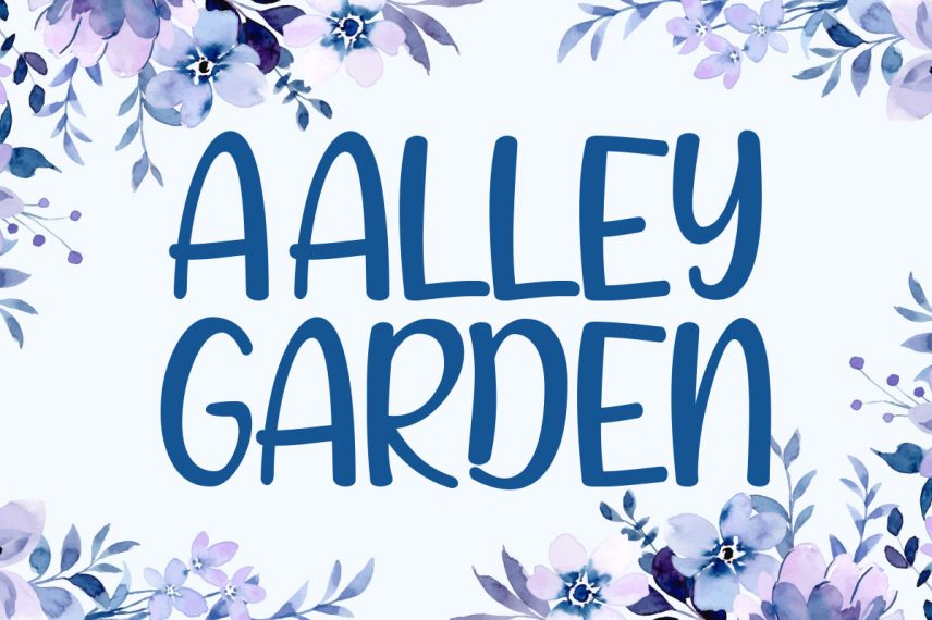 a alley garden font