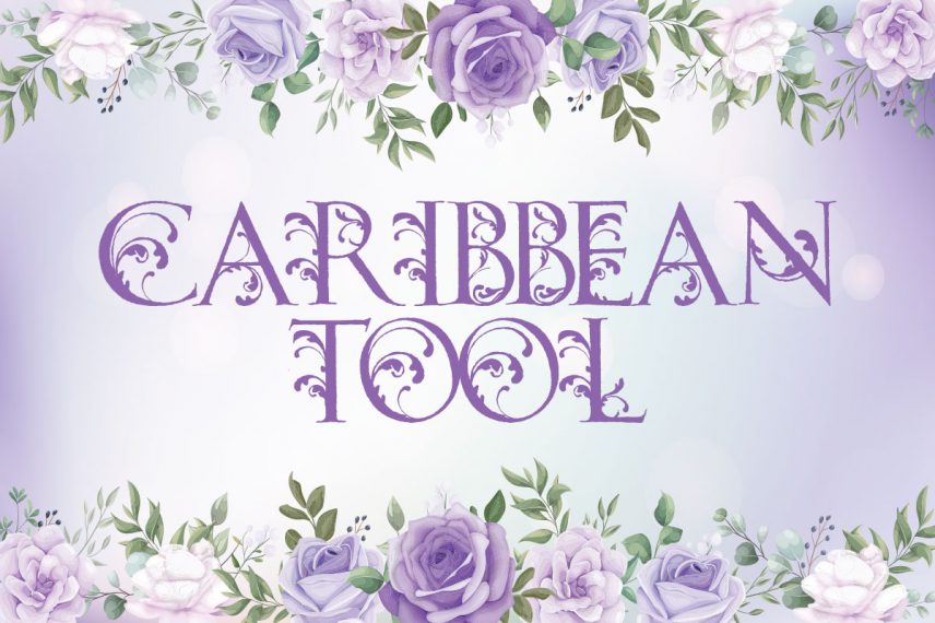 caribbean tool garden font
