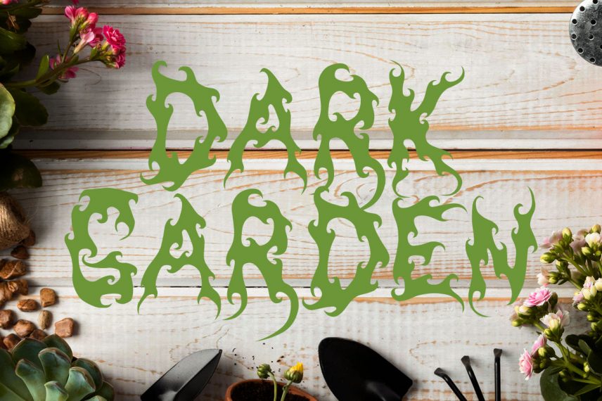 dark garden font