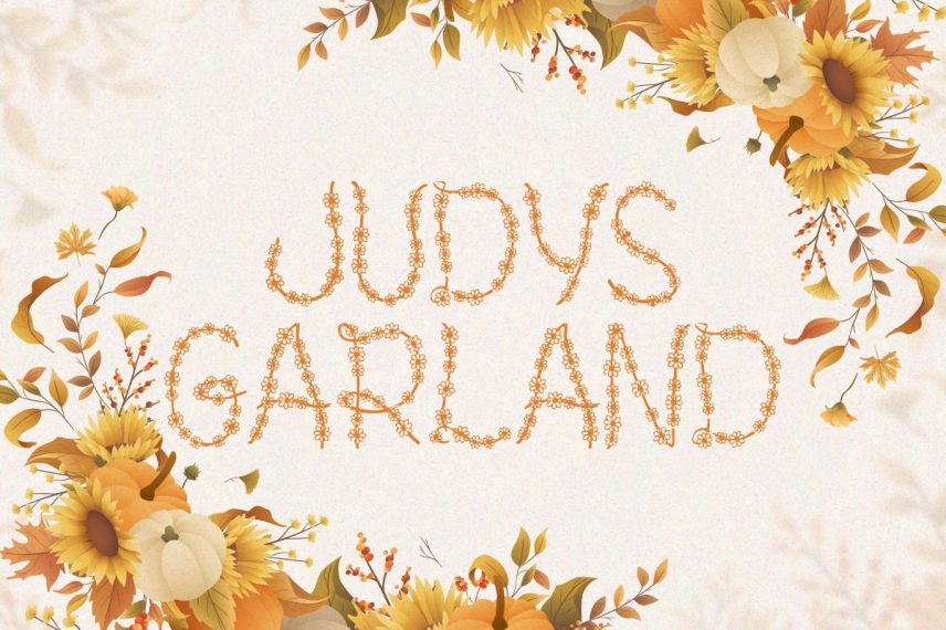 judy's garland garden font