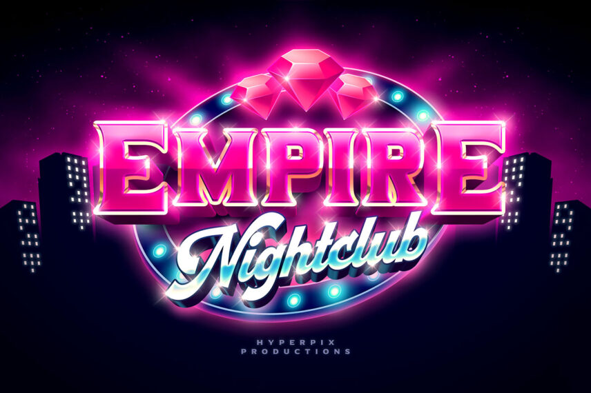 Nightclub / Casino Logo and Text Effect Download Text Style