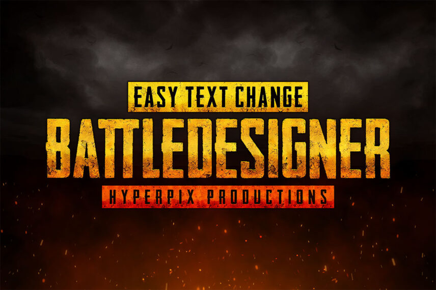 PUBG (PlayerUnknown's Battlegrounds) Text Effect