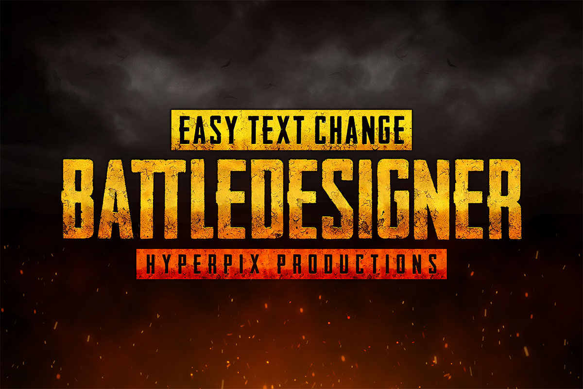 PUBG (PlayerUnknown's Battlegrounds) Text Effect PSD | Hyperpix