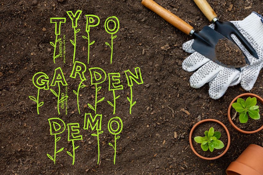 typo garden demo garden font