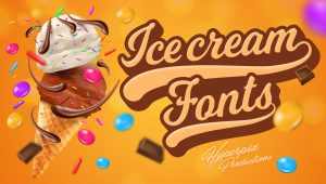 Best Free and Premium Ice Cream Fonts
