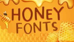 Best Free and Premium Honey and Bee Fonts