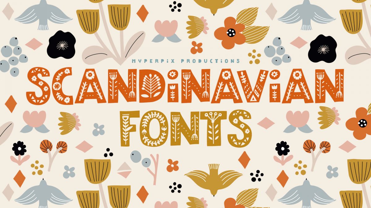 Childish Font In Scandinavian Style Decorative Letters For Kids