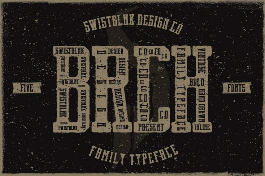 brch family typeface war font