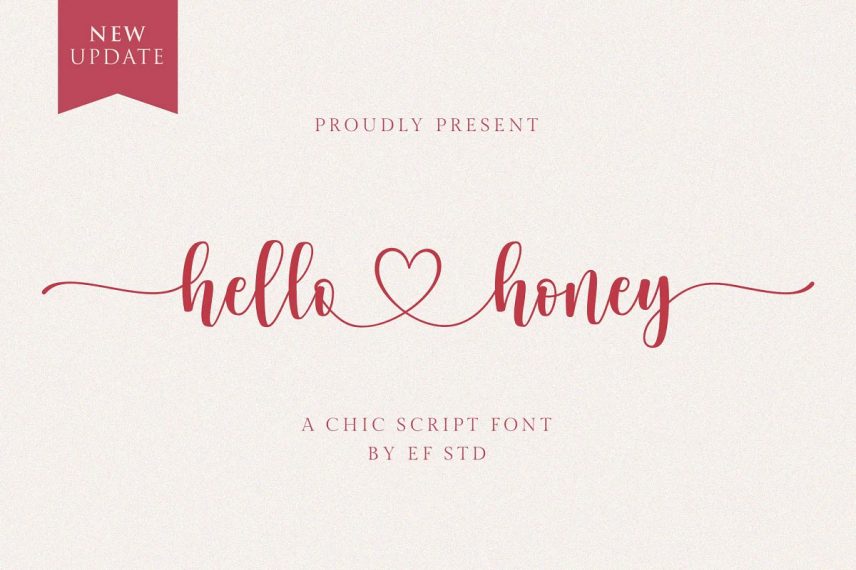 hello honey a chic script honey and bee font