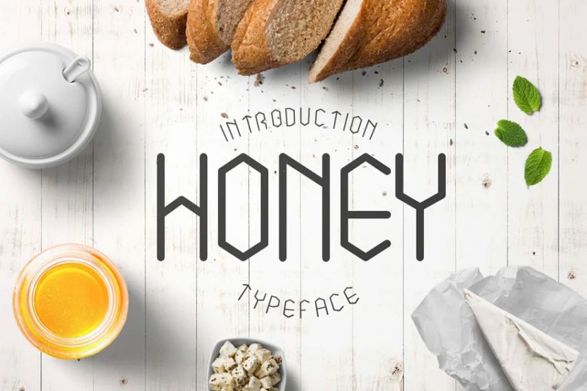 honey and bee font