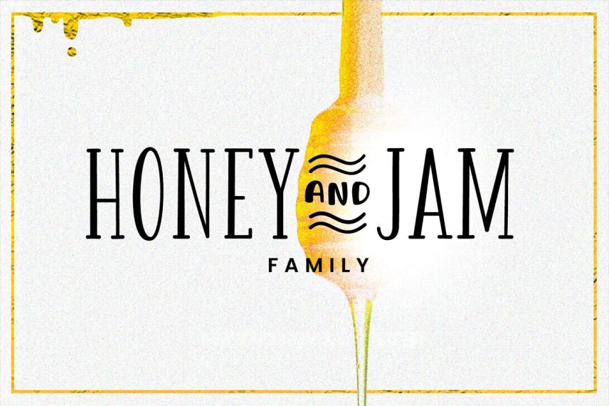 honey and jam family honey and bee font
