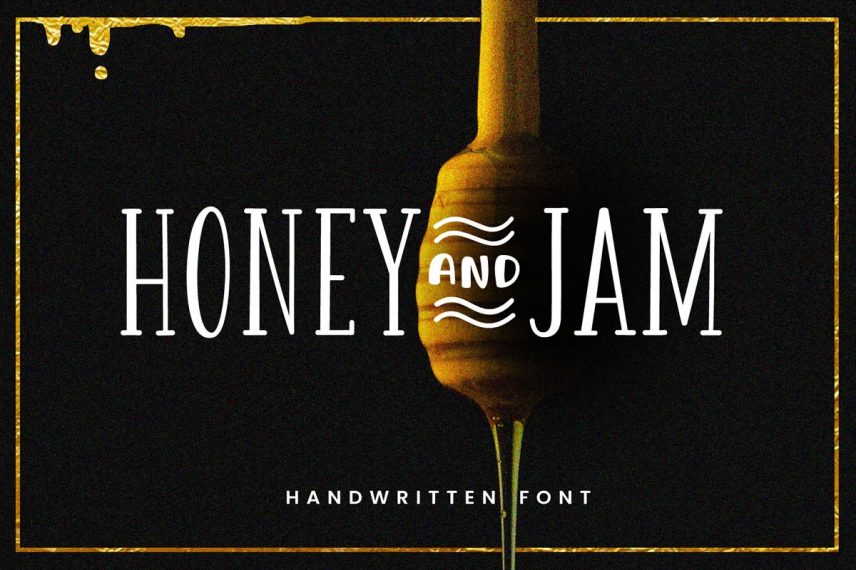 honey and jam regular honey and bee font