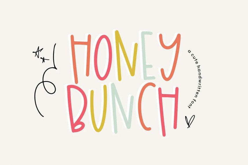 honey bunch honey and bee font