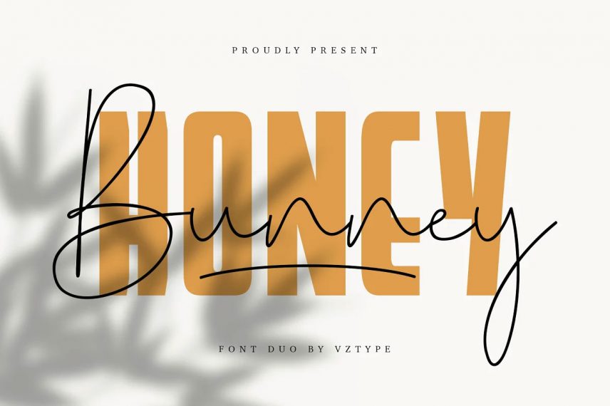 honey bunney honey and bee font