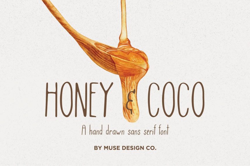 honey & coco honey and bee font