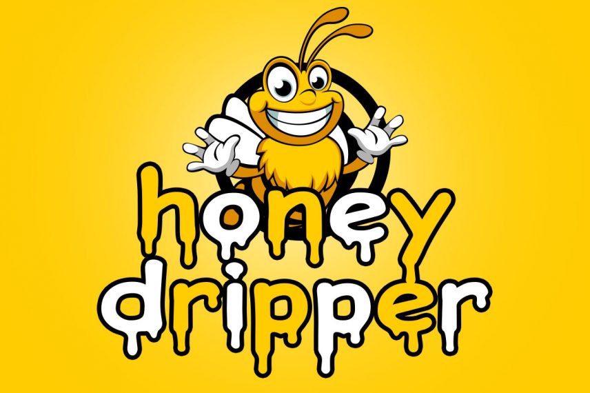 honeydripper honey and bee font