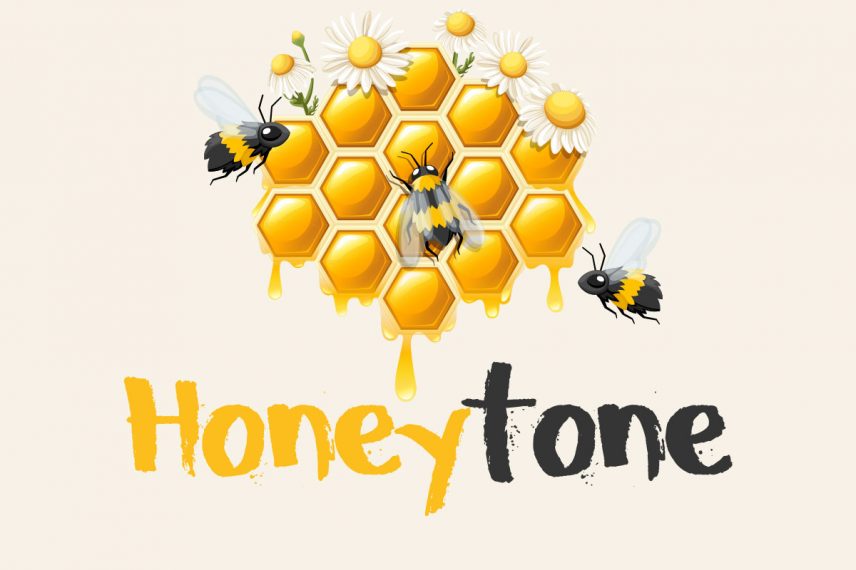 honeytone honey and bee font