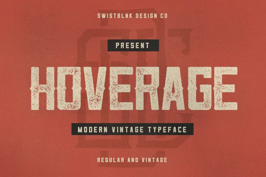 hoverage typeface war font