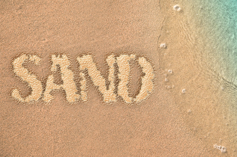 beach sand writing generator